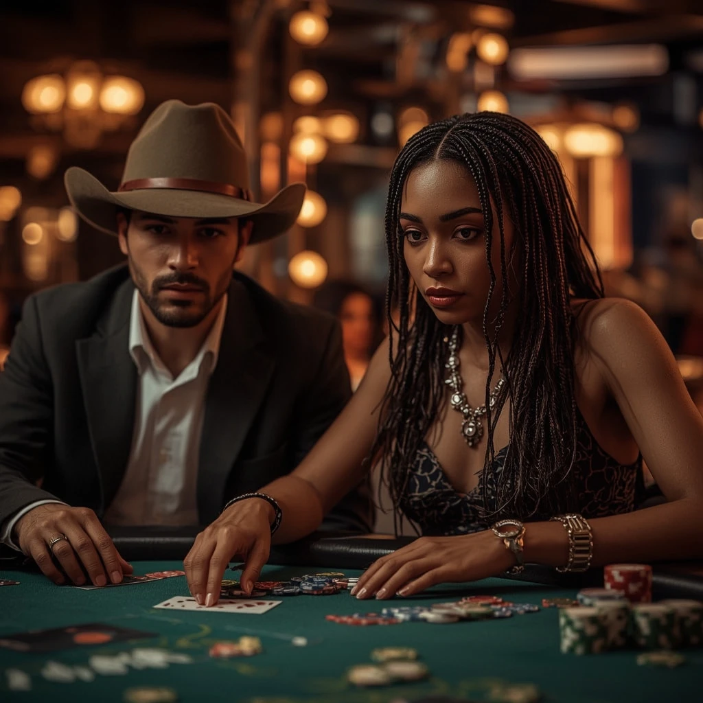 foto de dos jugadores de póker ALF CASINO